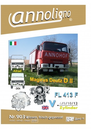 Magirus Deutz DII 11-30 t -Bedienungs-/Wartungsanleitung (ITALIENISCH) & Deutz Motor -Bedienungsanl./Bild-Ersatzteilliste (ENGLISCH) - annoligno 903